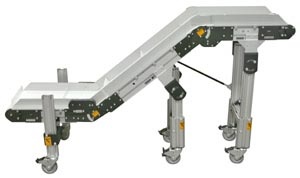 elevating incline belt conveyor