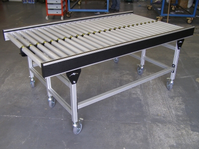 Striaght gravity roller conveyors