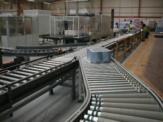 lineshaft roller conveyor merge