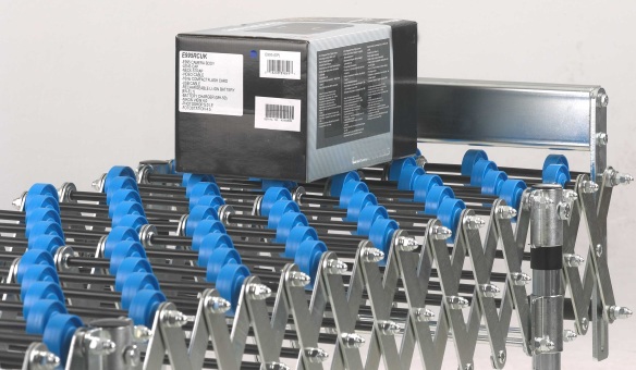 flexible skatewheel conveyor end stop